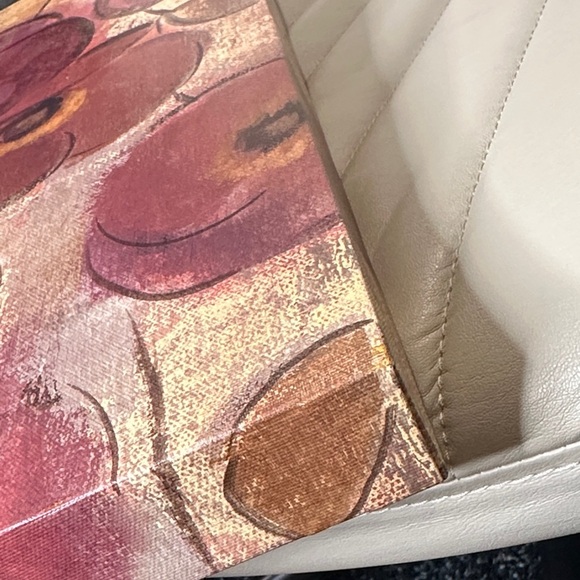 Floral Canvas Wall Art Mauve & Golden NWOT Hanging Wall Art - Picture 11 of 16